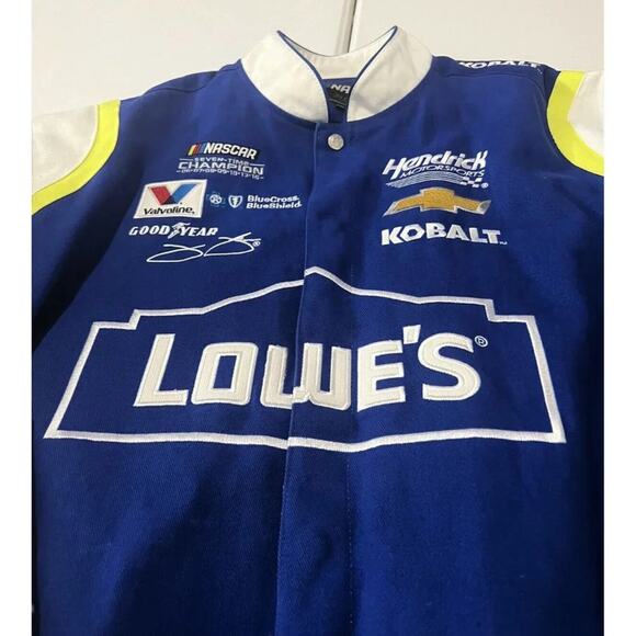Nascar No 48 Jimmie Johnson Lowe's JH Design Racing Jacket Size 2XL New - Picture 4 of 15